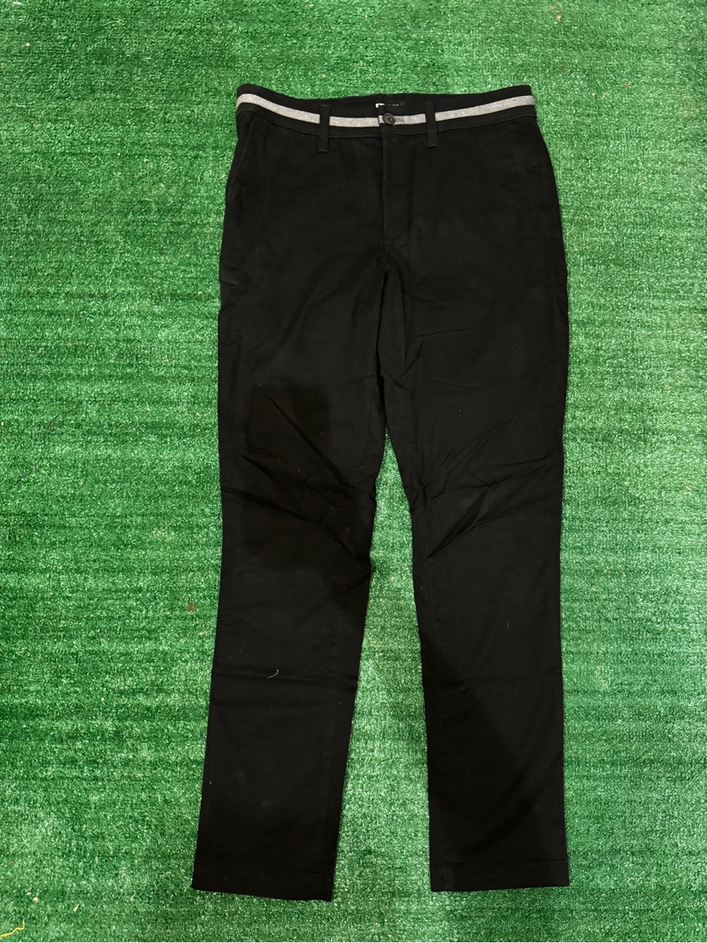Express Stretch+ Slim Dress Pants with Striped Waistband Black Men’s Size 31x32